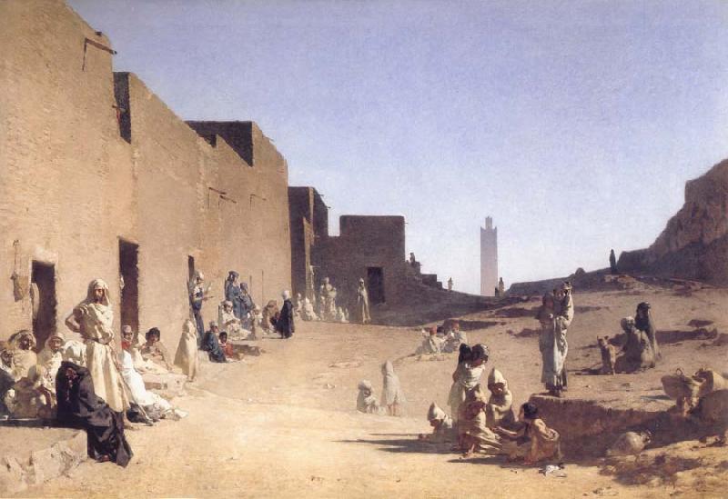 Gustave Guillaumet Laghouat Algerian Sahara oil painting image